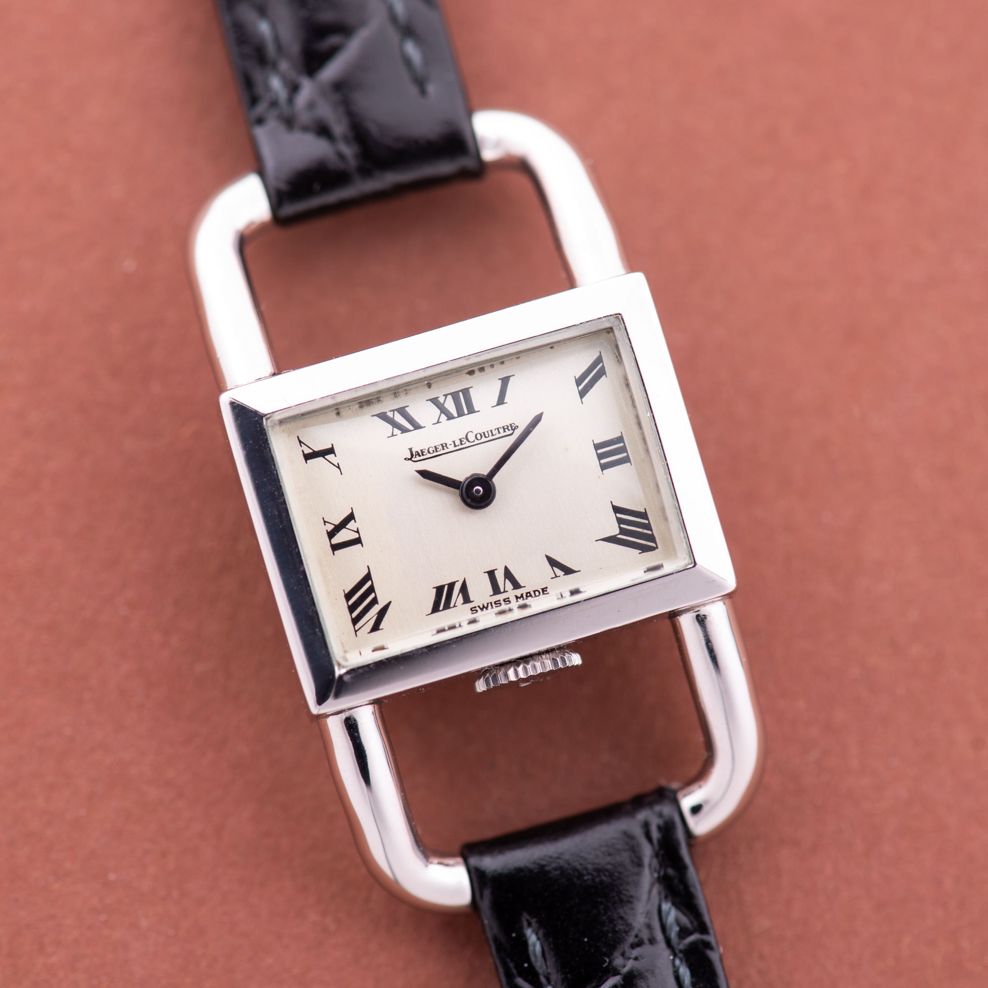 View of Jaeger-LeCoultre Etrier Lucchetto for Hermes Réf 1670.42