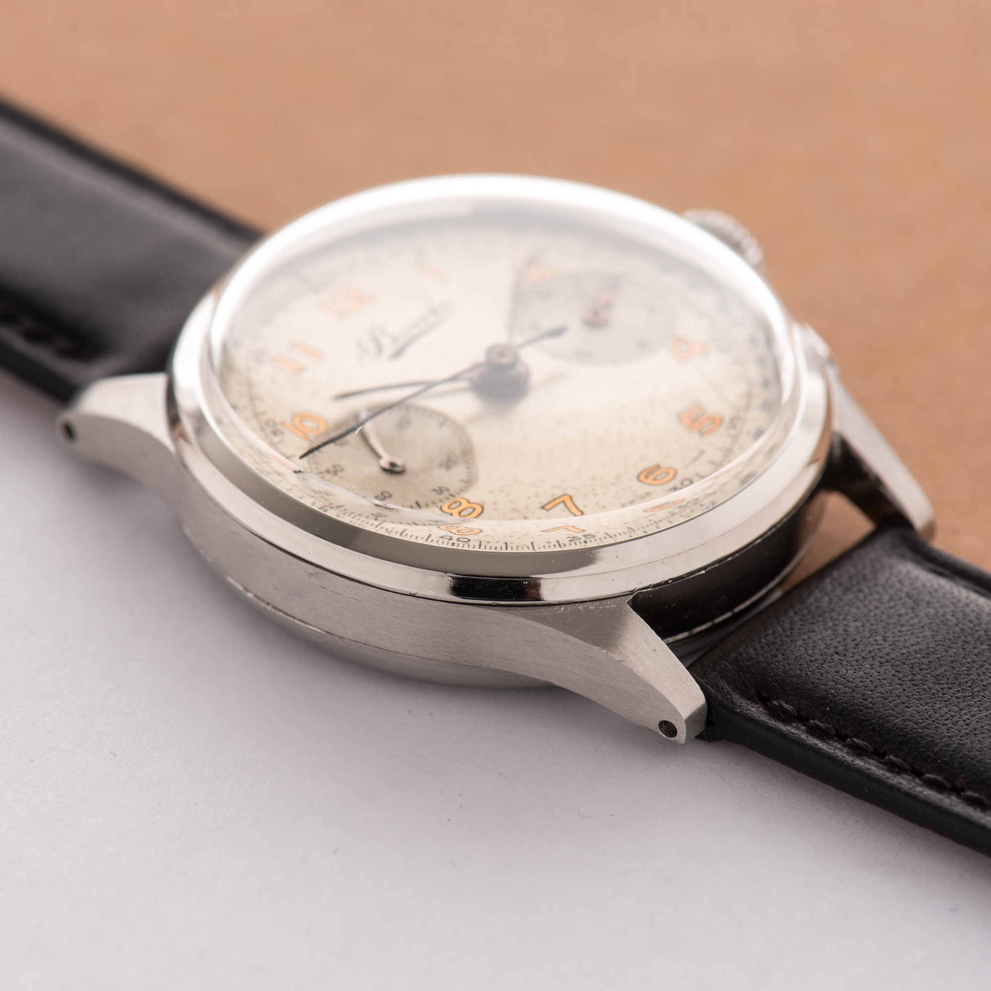 Zicht op Bovet Chronogaph 1940s Landeron 51