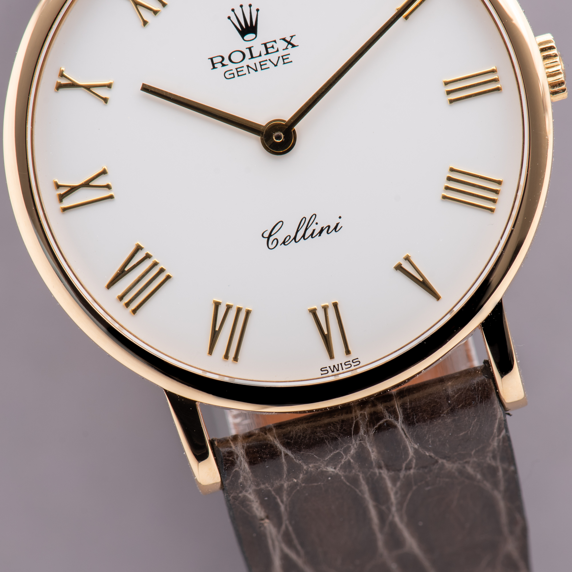 Zicht op Rolex Cellini 18K Geelgouden jurk Watch Cal 1601 Ref 5112