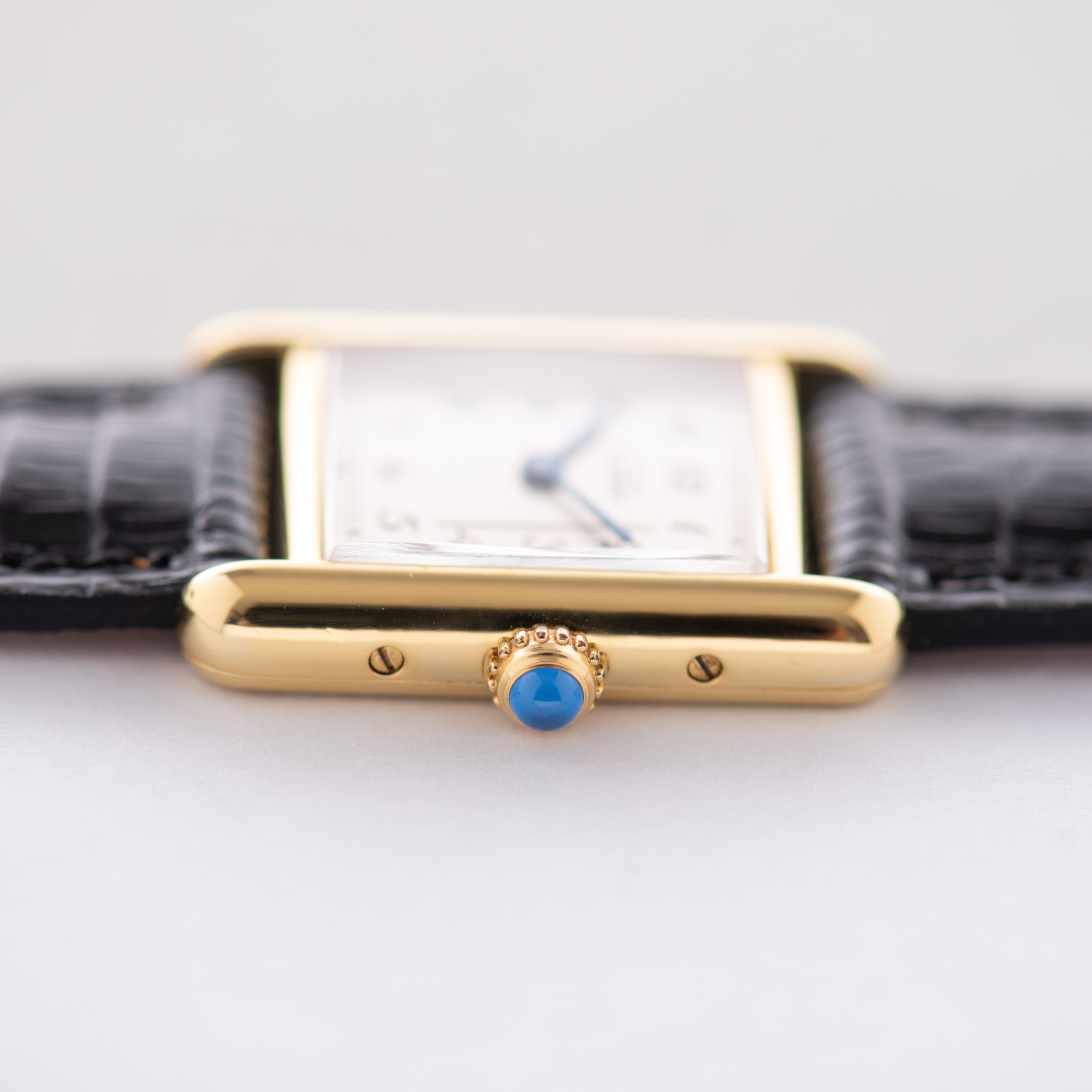 Vue de Cartier Must de Tank Vermeil Quartz Breguet Dial Réf 5057001