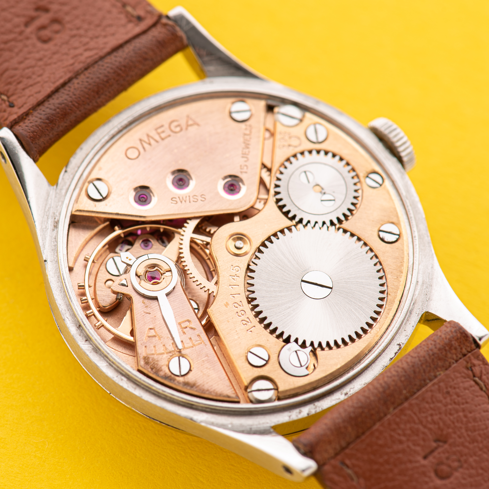 Zicht op Omega Jurk Kleine Seconden Cal 265 vanaf 1950 Ref 2540
