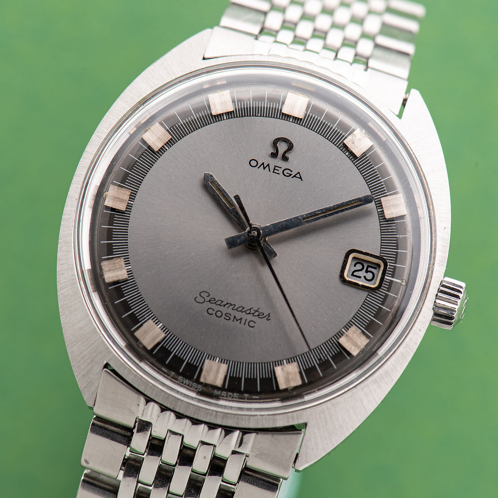 Miniature : Omega Seamaster Cosmic Grey Date Beads of Rice Réf 136.017