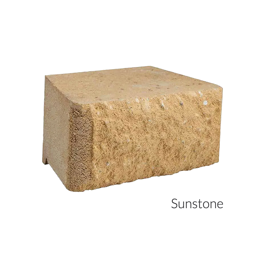 Hudson Stone Garden Edging Blocks Sunstone