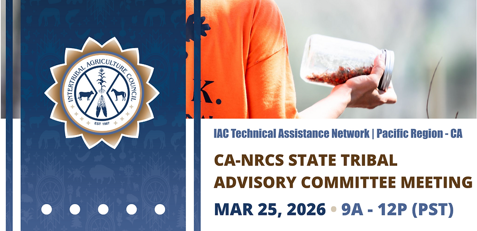 CA - NRCS State Tribal Advisory Committee Meeting