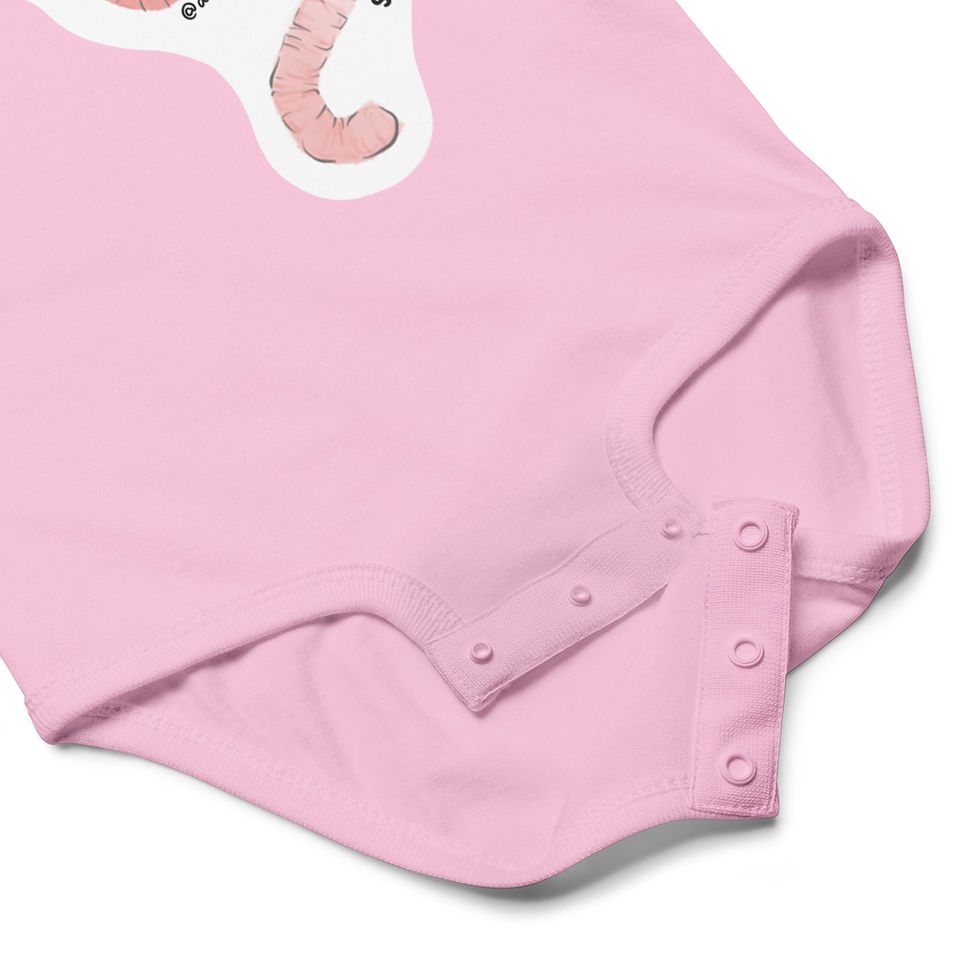 Thumbnail: Fishing for Compliments Baby jersey bodysuit