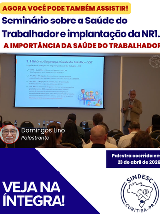 Assista a Palestra com Domingos Lino