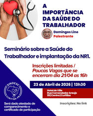 ATENÇÃO PROFISSIONAIS DA SAÚDE E REPRESENTANTES DOS TRABALHADORES!