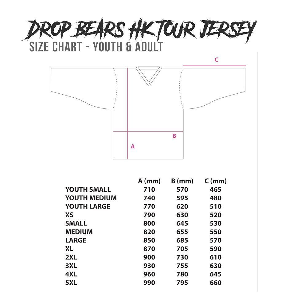 Thumbnail: Drop Bears Jersey -  Inaugural Hong Kong Tour '24