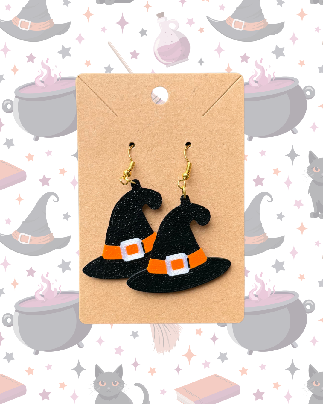 Witch Hat Earrings