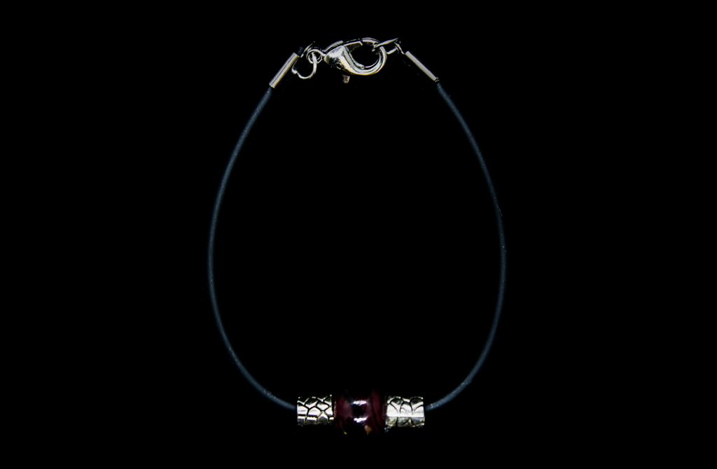 Leather and Bead Bracelet
