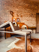 BDSM guest house room with restraints