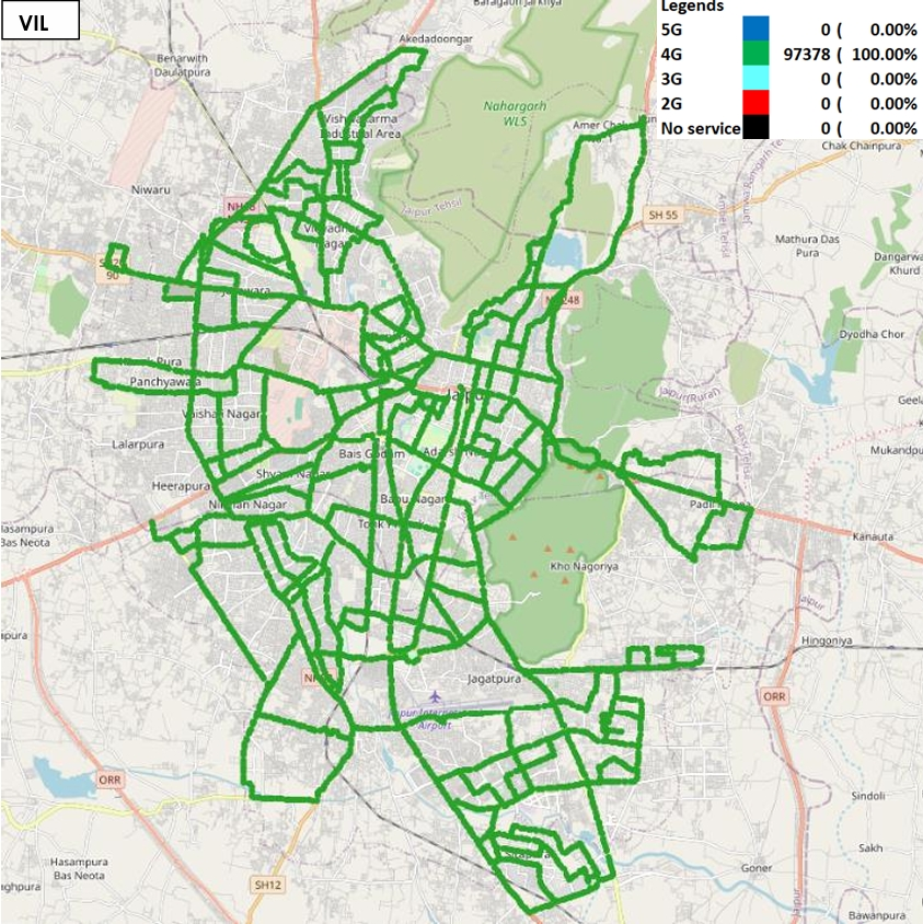 Analysis of Vi’s Network Utilization and Technology Affinity in Rajasthan LSA