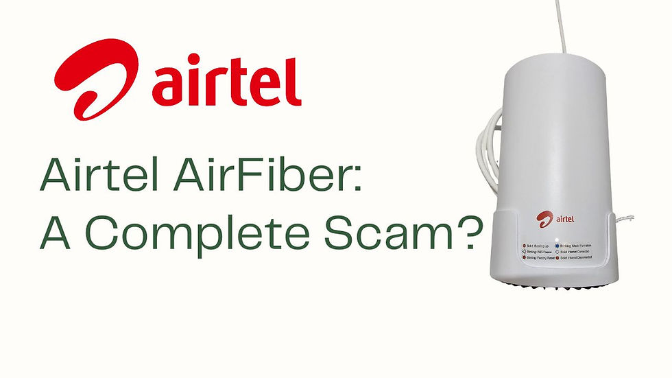 Airtel AirFiber Review: A Scam? The Truth About Speeds