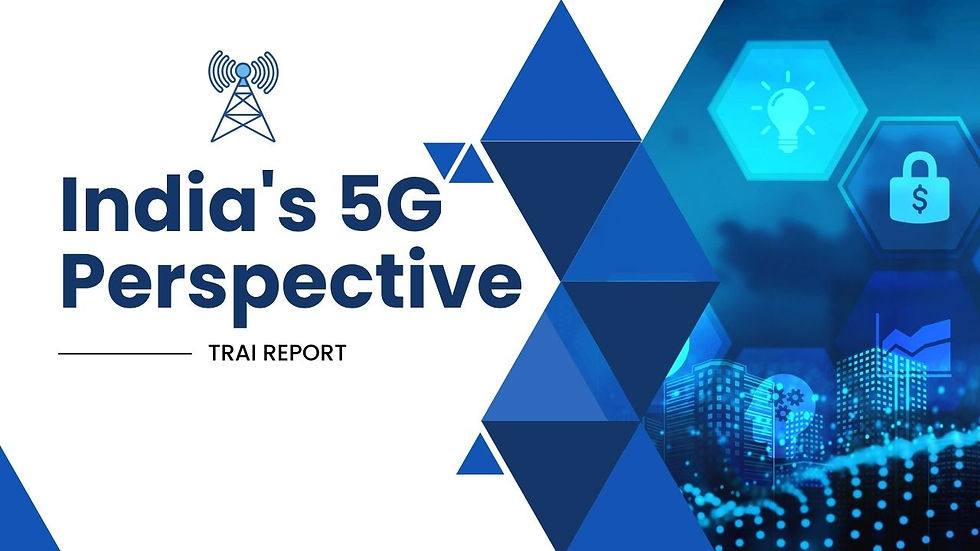 Operator Challenges and 5G in India TRAI Report Analysis
