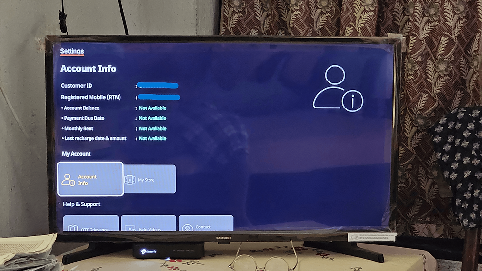 Airtel Xstream Box 4 Internal Settings