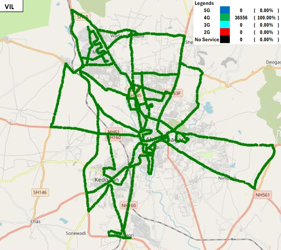 Analysis of Vi’s Network Utilization and Technology Affinity in Maharashtra LSA