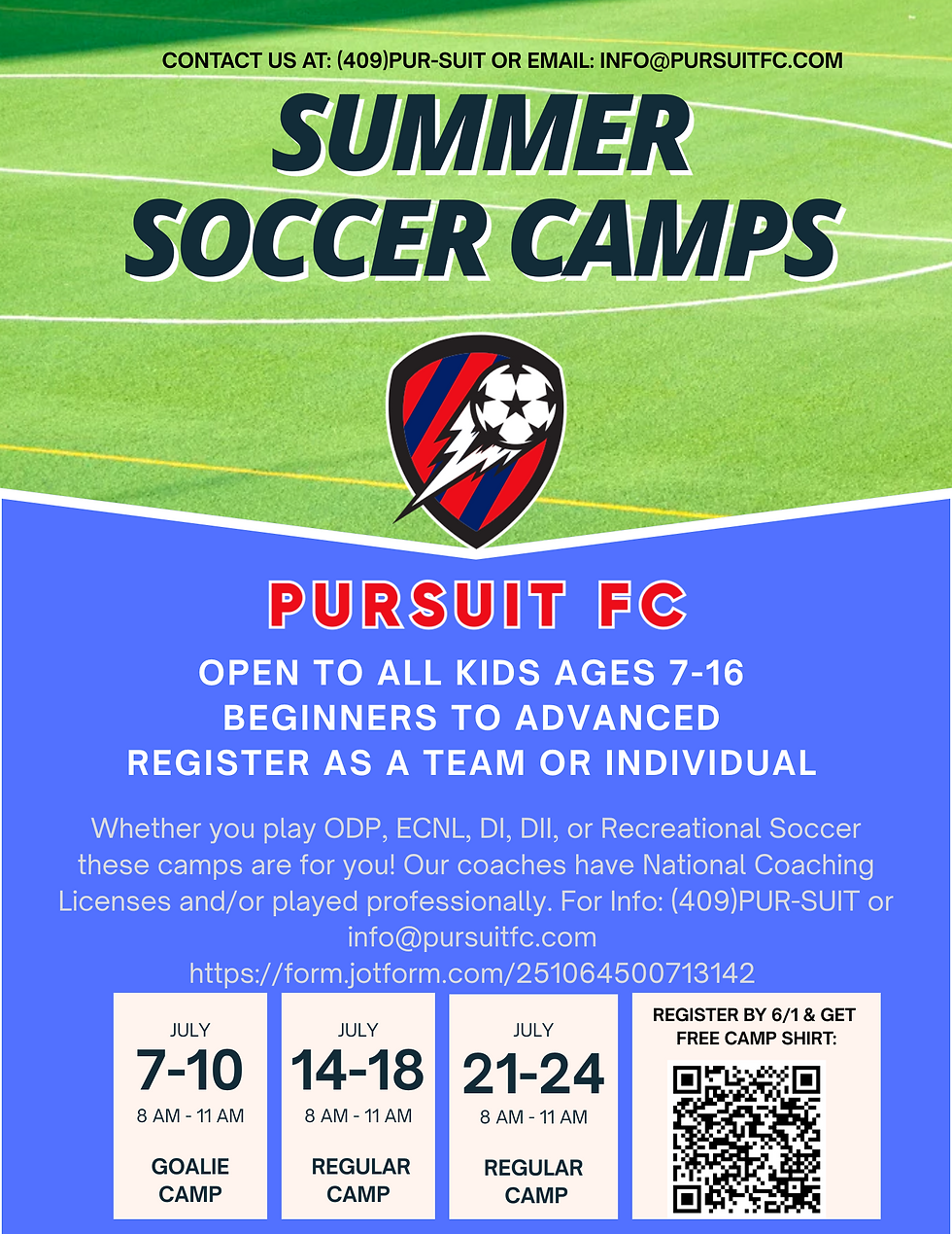 Final Soccer Camp PNG FLyer