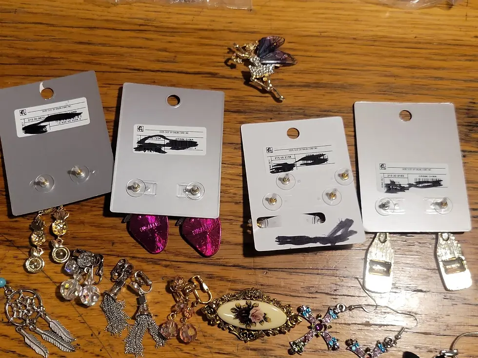Thumbnail: Vintage Mixed Fashion Jewelry Collection Lot