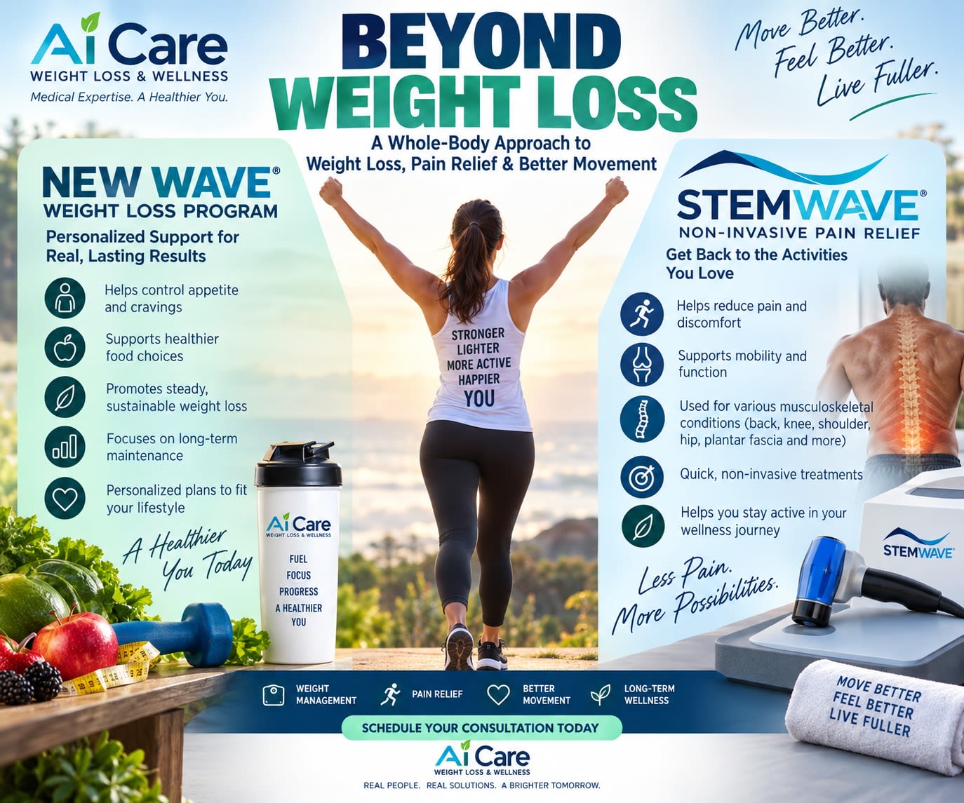 Beyond Weight Loss: How New Wave and StemWave Can Help You Move Better and Feel Better