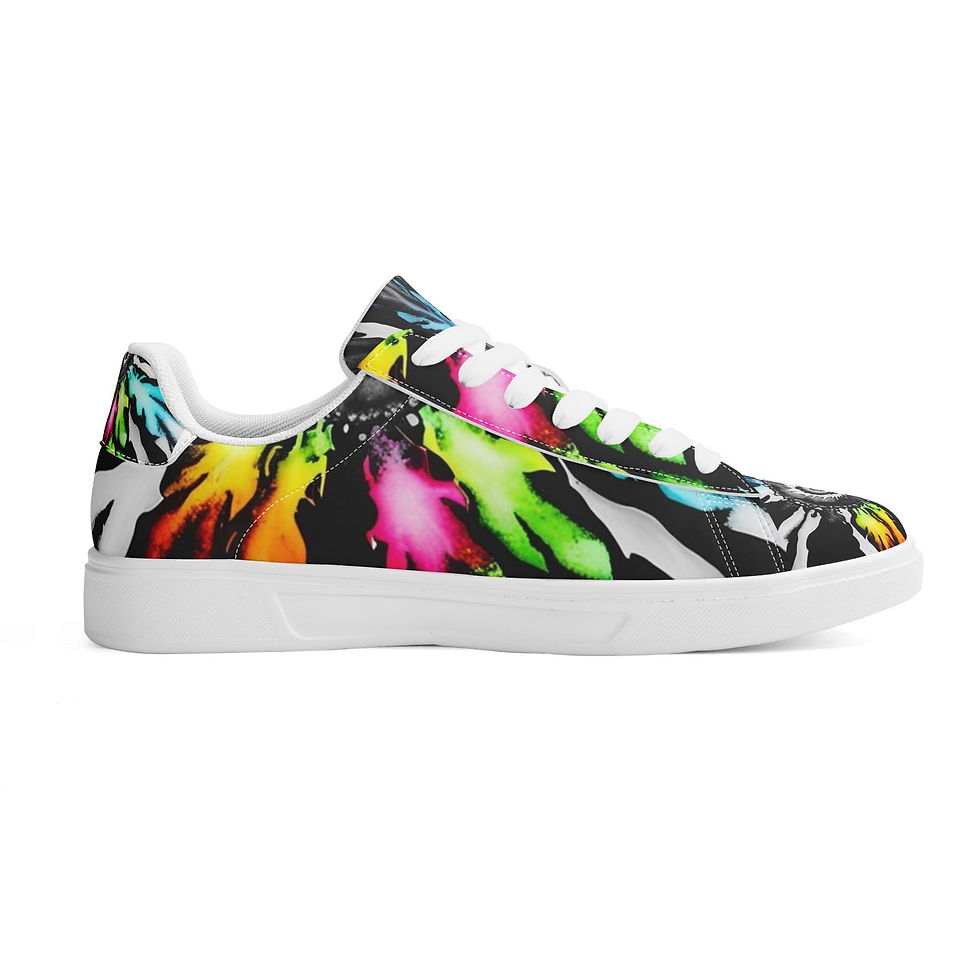 Thumbnail: Full Spec Adult Low Top Leather Skateboard Shoes
