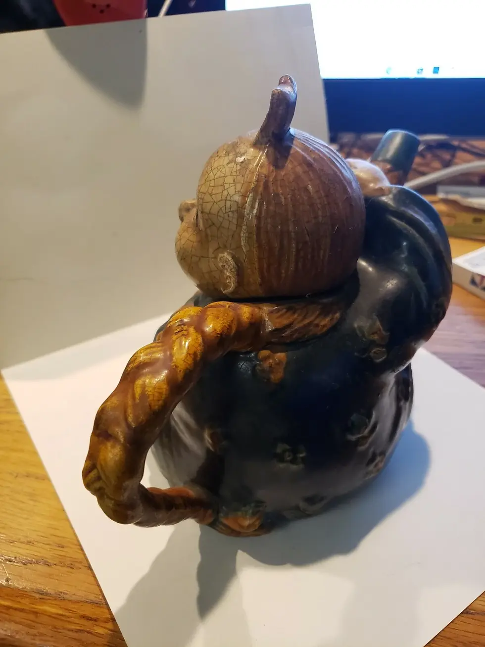 Thumbnail: Minton Majolica Chinaman Mask Teapot