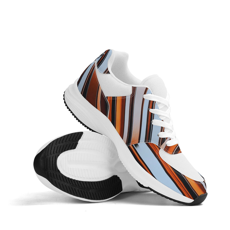 Thumbnail: Adult Low Top Mesh and PU Platform Athletic Shoes WIth Personalized Logo /Name