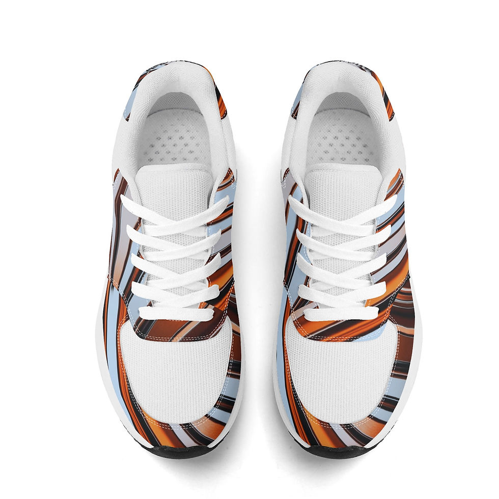 Thumbnail: Adult Low Top Mesh and PU Platform Athletic Shoes WIth Personalized Logo /Name