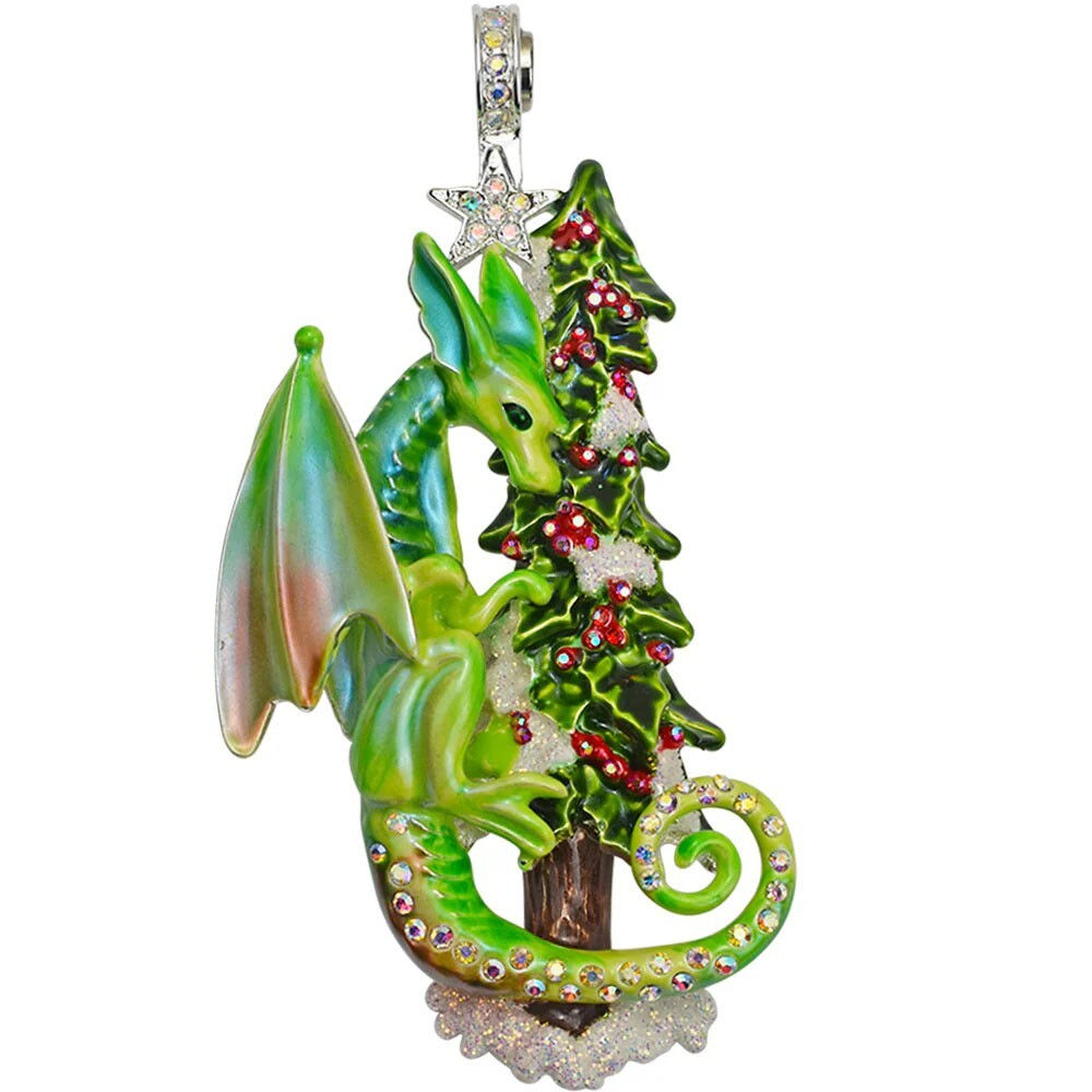 Kirks Folly Holiday Dreams Dragon Magnetic Enhancer sterling silvertone