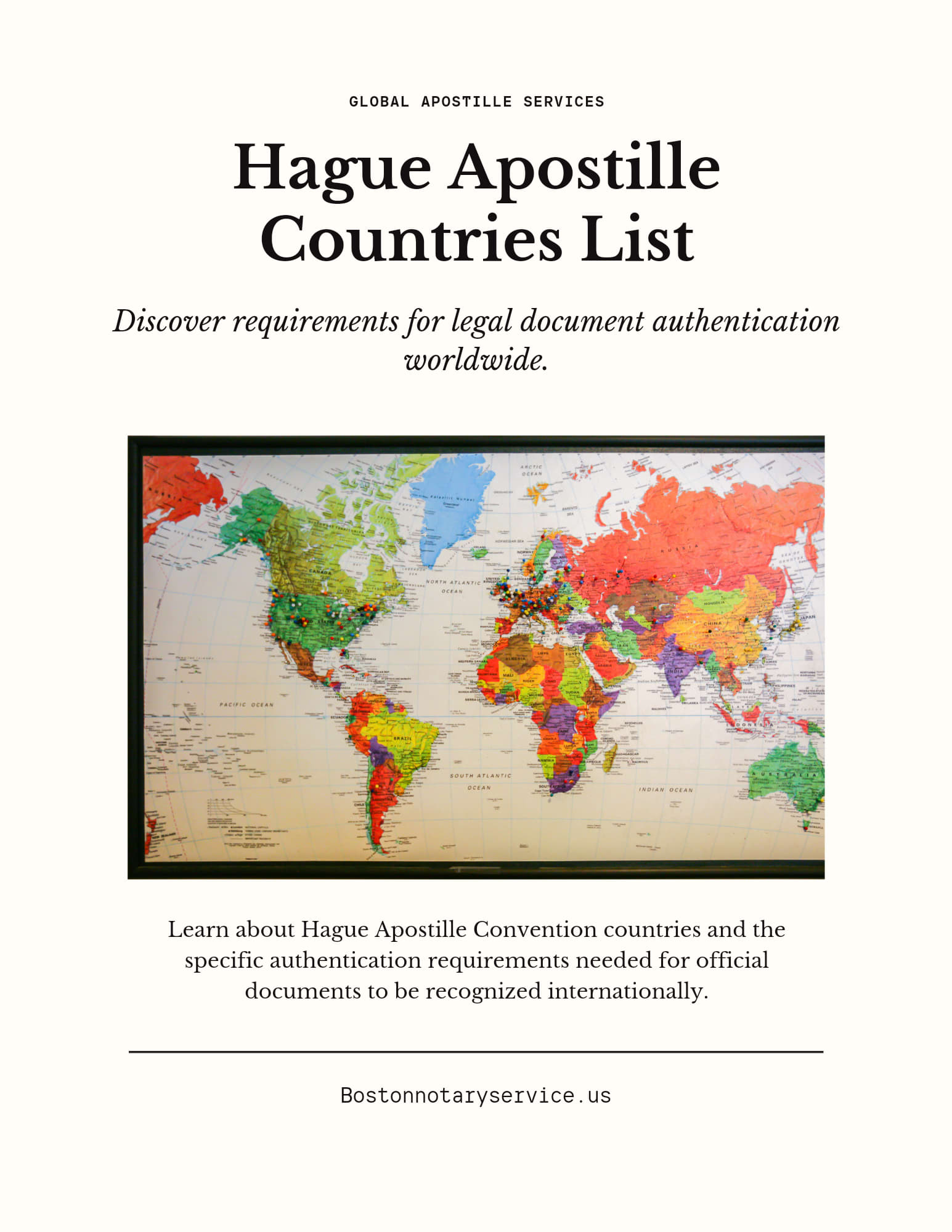 List of Hague Apostille Convention Countries and Authentication Requirements