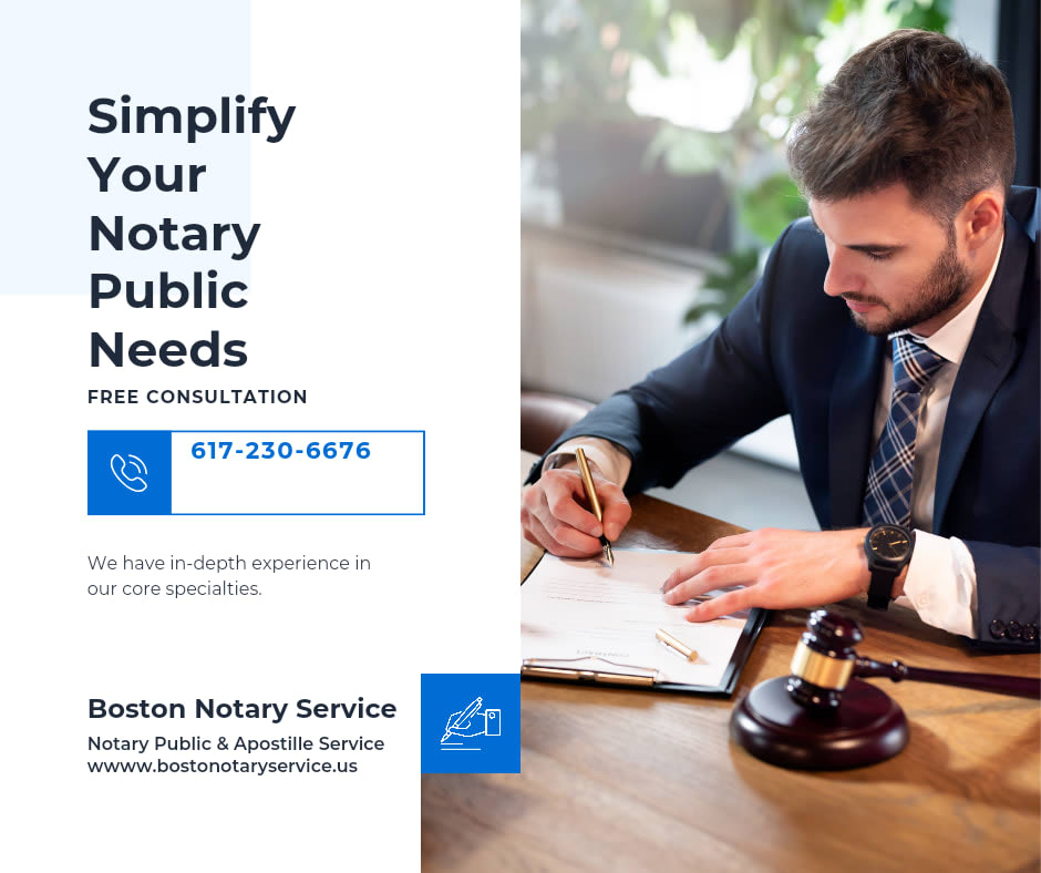 Commonwealth of Massachusetts Mobile Notary Public Services