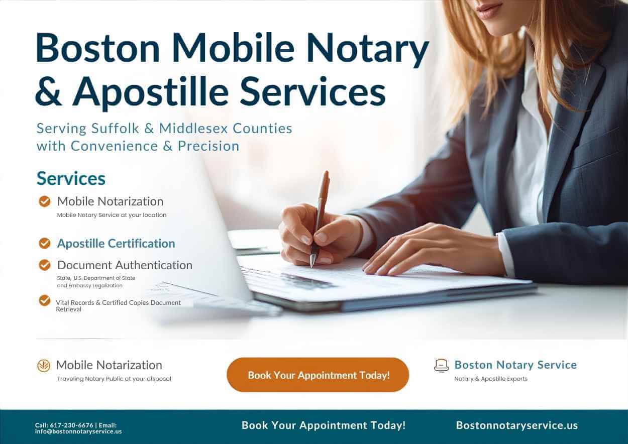 Boston Apostille Service & Notary | Massachusetts Apostille Service Help