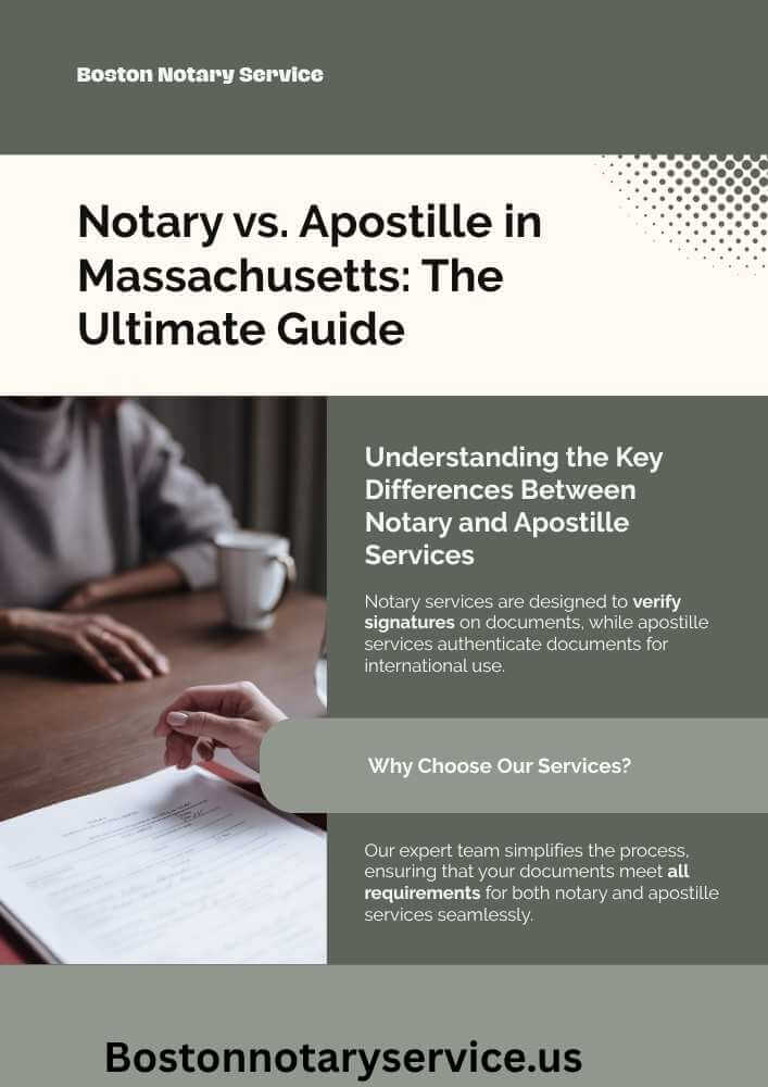 Notary vs. Apostille in Massachusetts: The Ultimate Guide