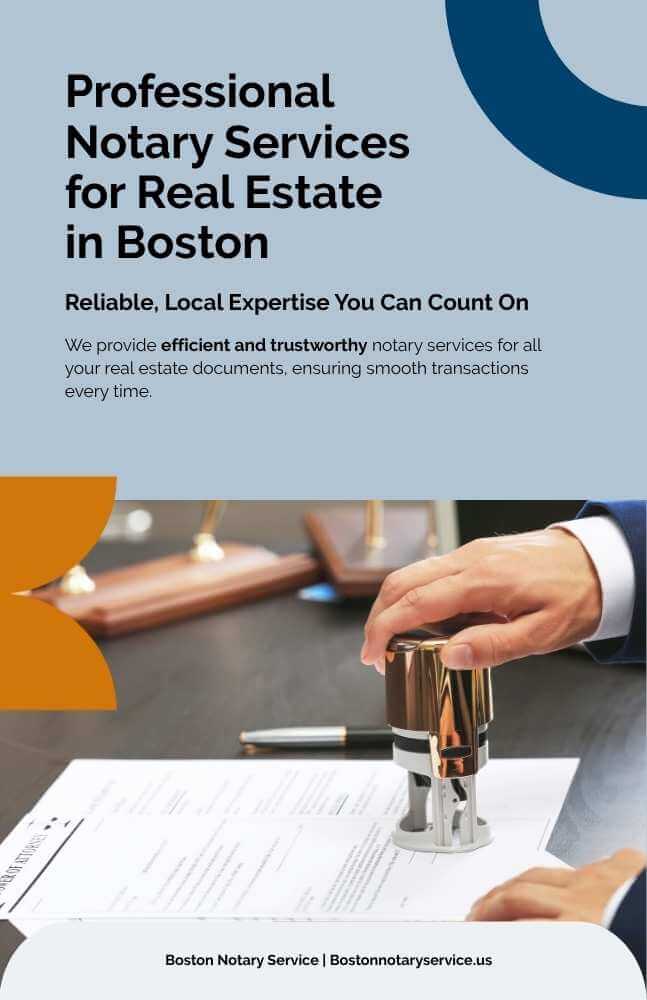 Notary Services for Real Estate Documents in Boston, MA