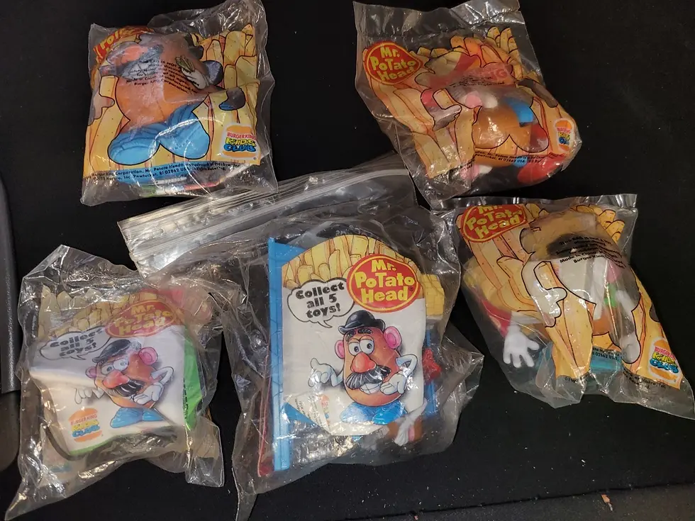 Thumbnail: 1998 BK Mr. Potato Head Complete 4pc Set
