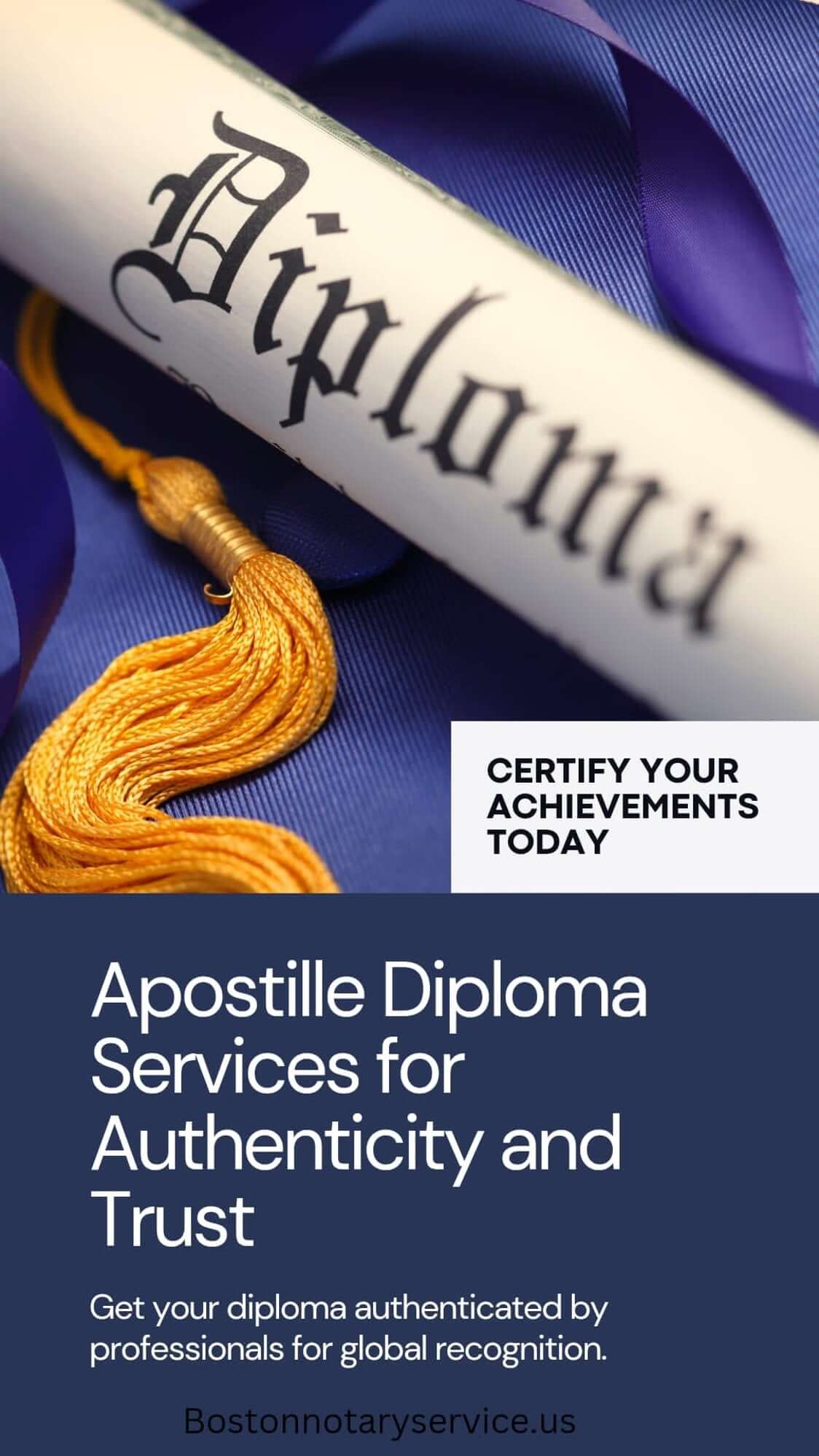 Apostille & Authentication Services for Diploma from University Registrar