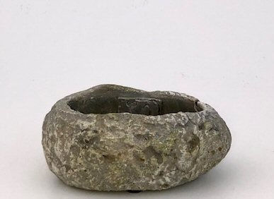 Faux Lava Rock Bonsai Pot - 5"