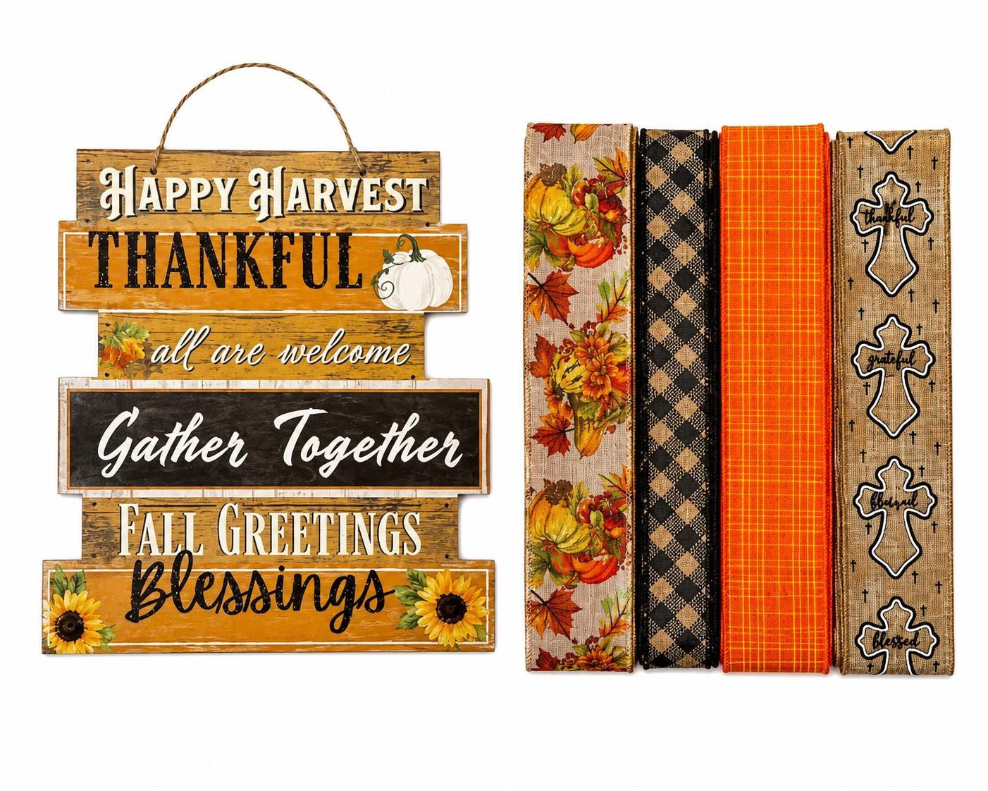 Happy Harvest Wreath Kit | Gather Together DIY Fall Wreath | Thanksgiving