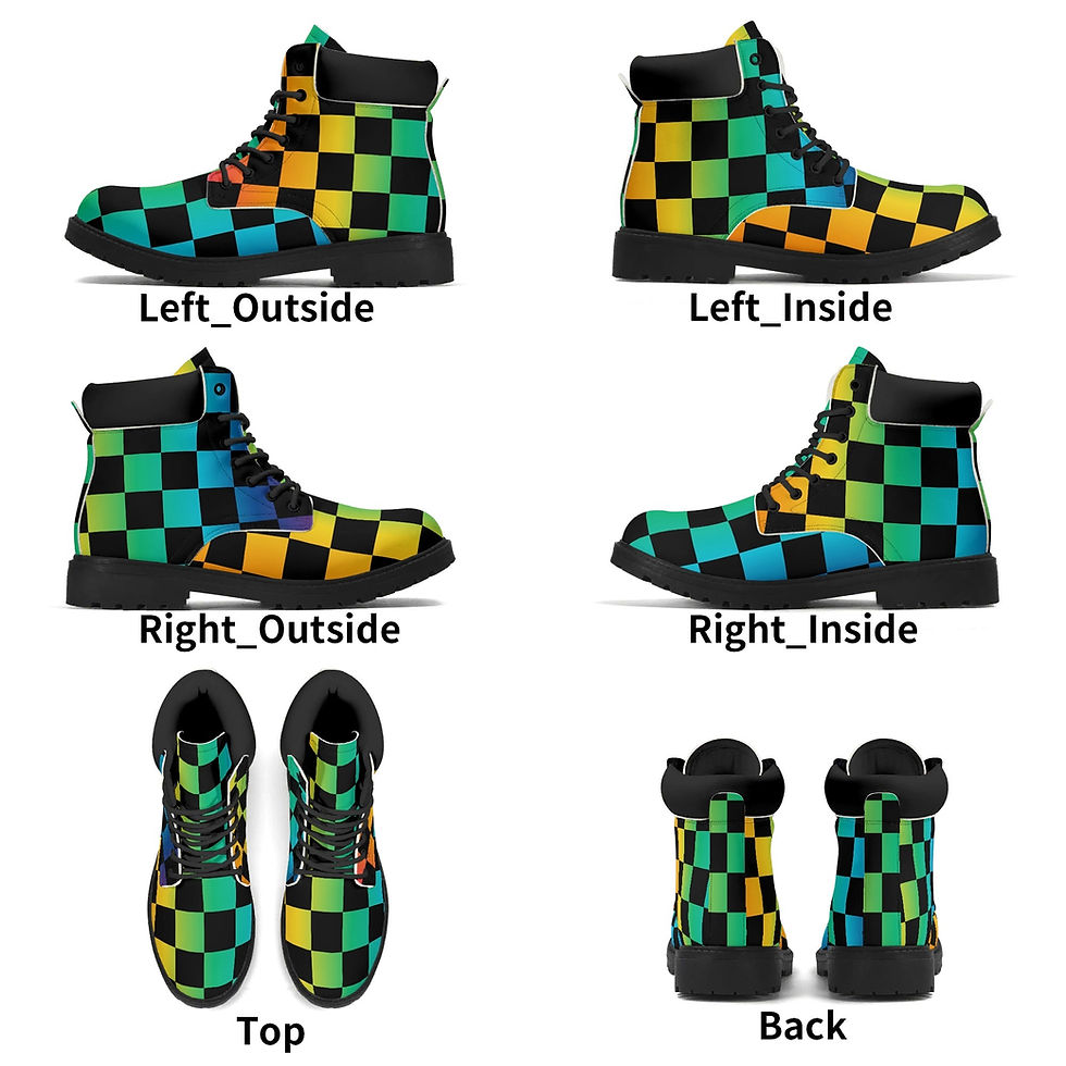 Thumbnail: Men's Upgraded Black Outsole Leather All Season Boots