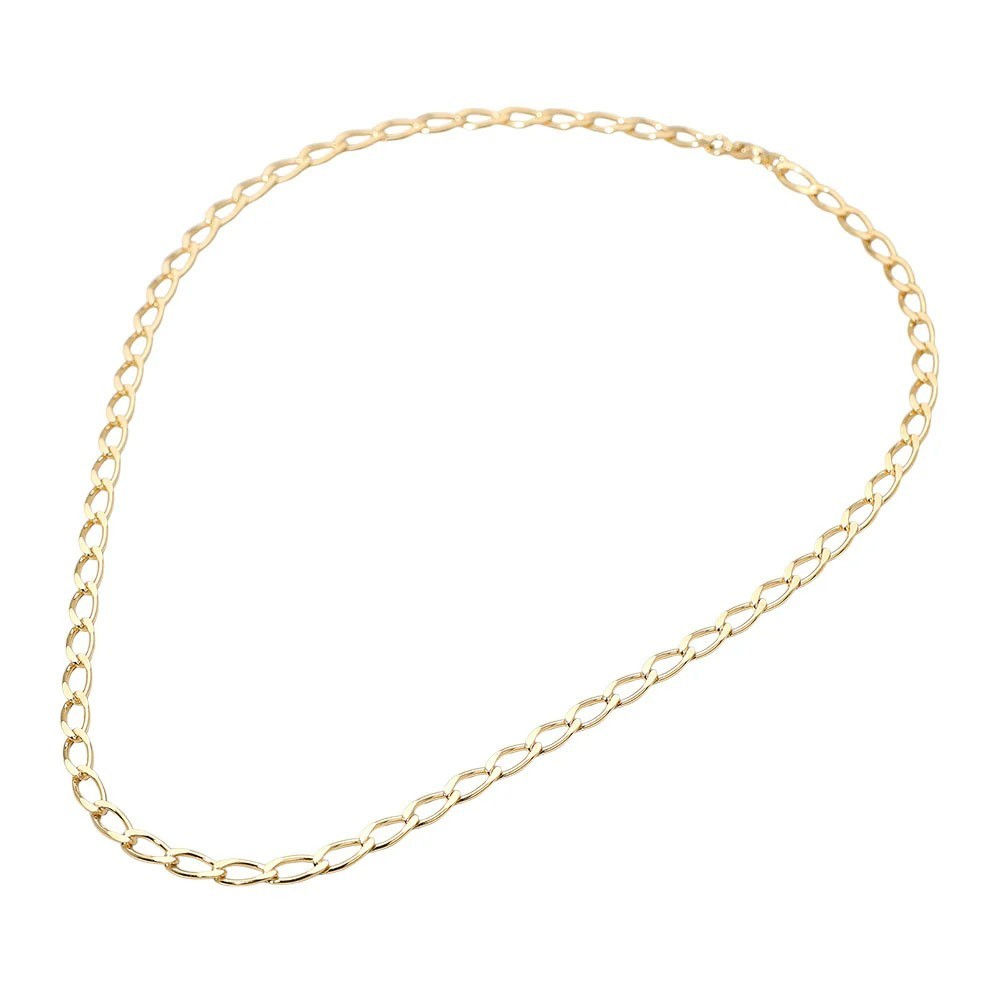 Kirks Folly The Real Deal 18K Gold Filled Oval Cable Link Chain 18" Necklace gt