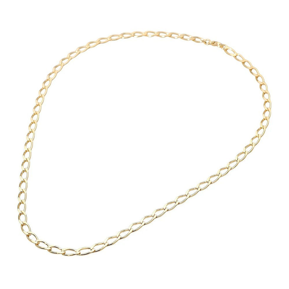 Thumbnail: Kirks Folly The Real Deal 18K Gold Filled Oval Cable Link Chain 18" Necklace gt