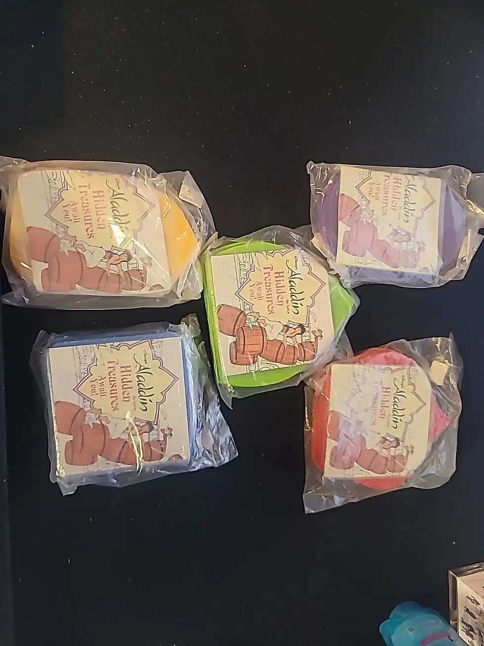 Thumbnail: 5 Vtg 1994 BK Disney Aladdin Hidden Treasures