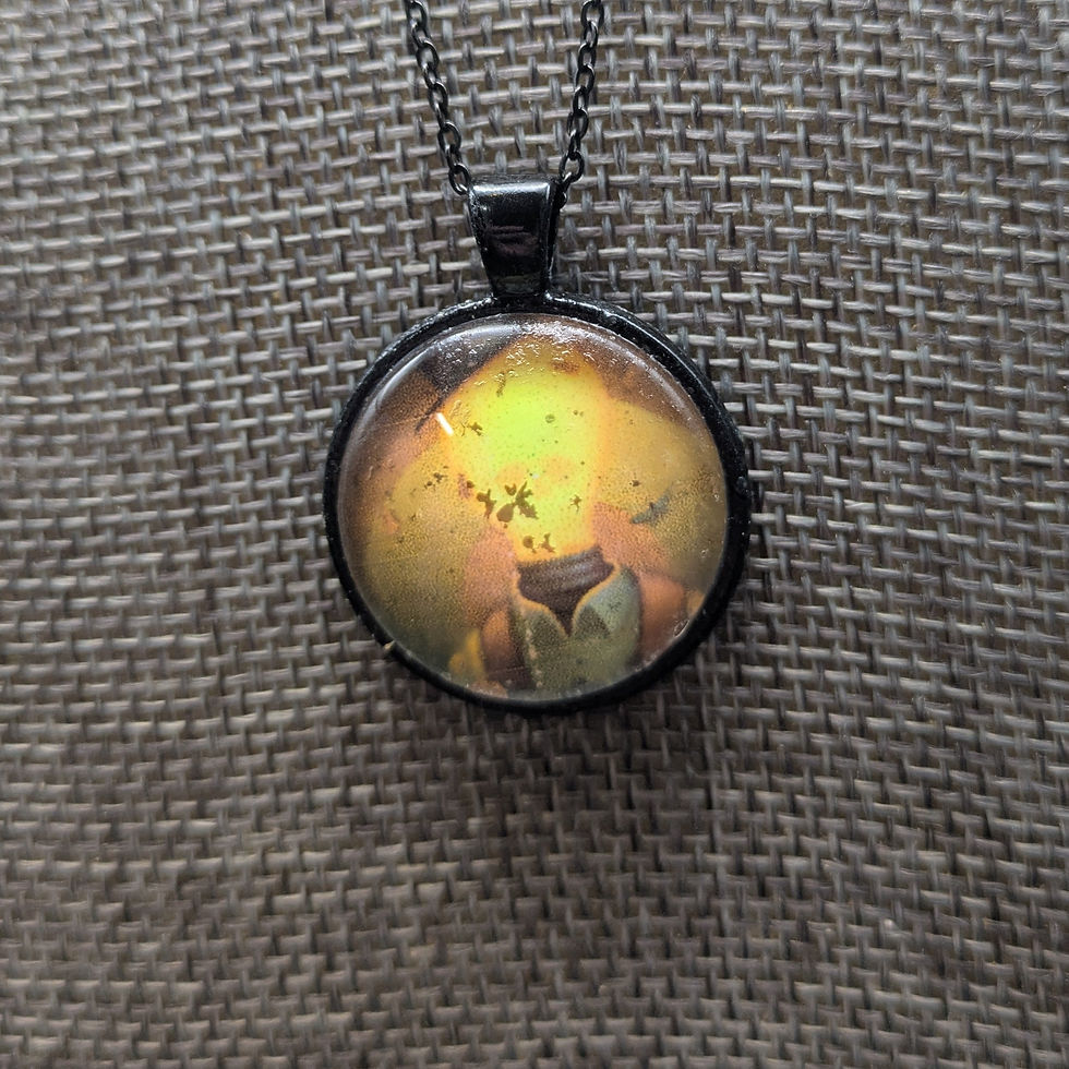 Thumbnail: JR Slattum Blacklight Dome Necklace