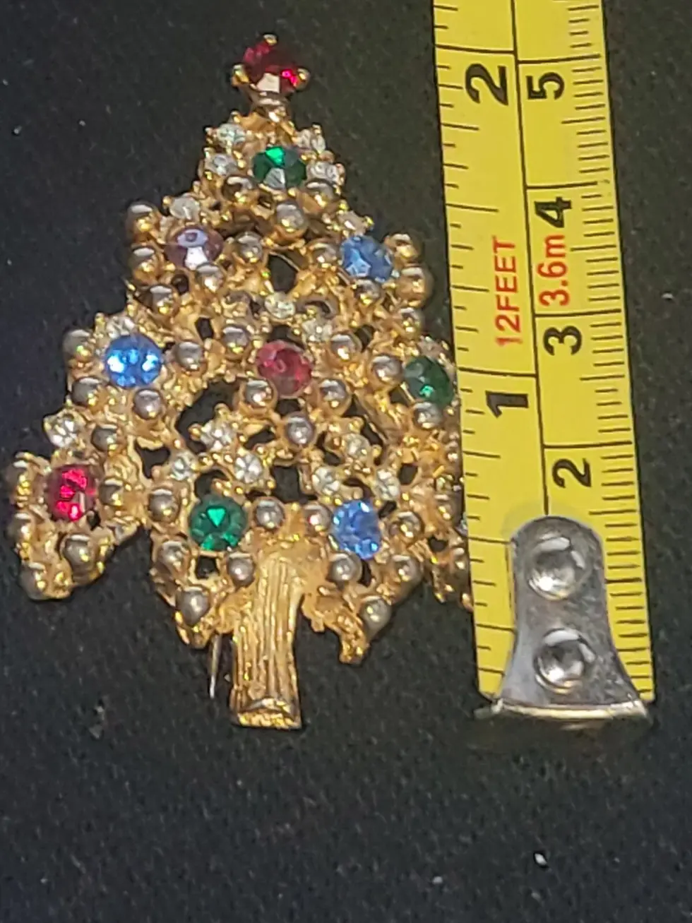 Thumbnail: Eisenberg Multi Stone Christmas Tree Brooch