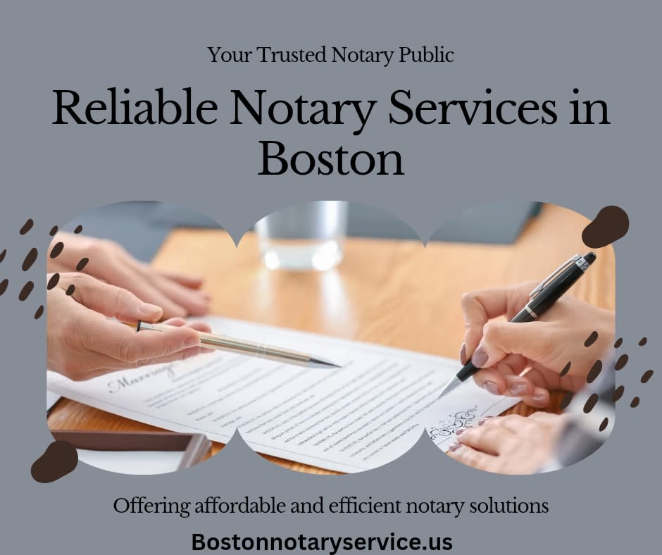 Notary Public Boston, MA – Trusted Notary Services by Boston Notary Service