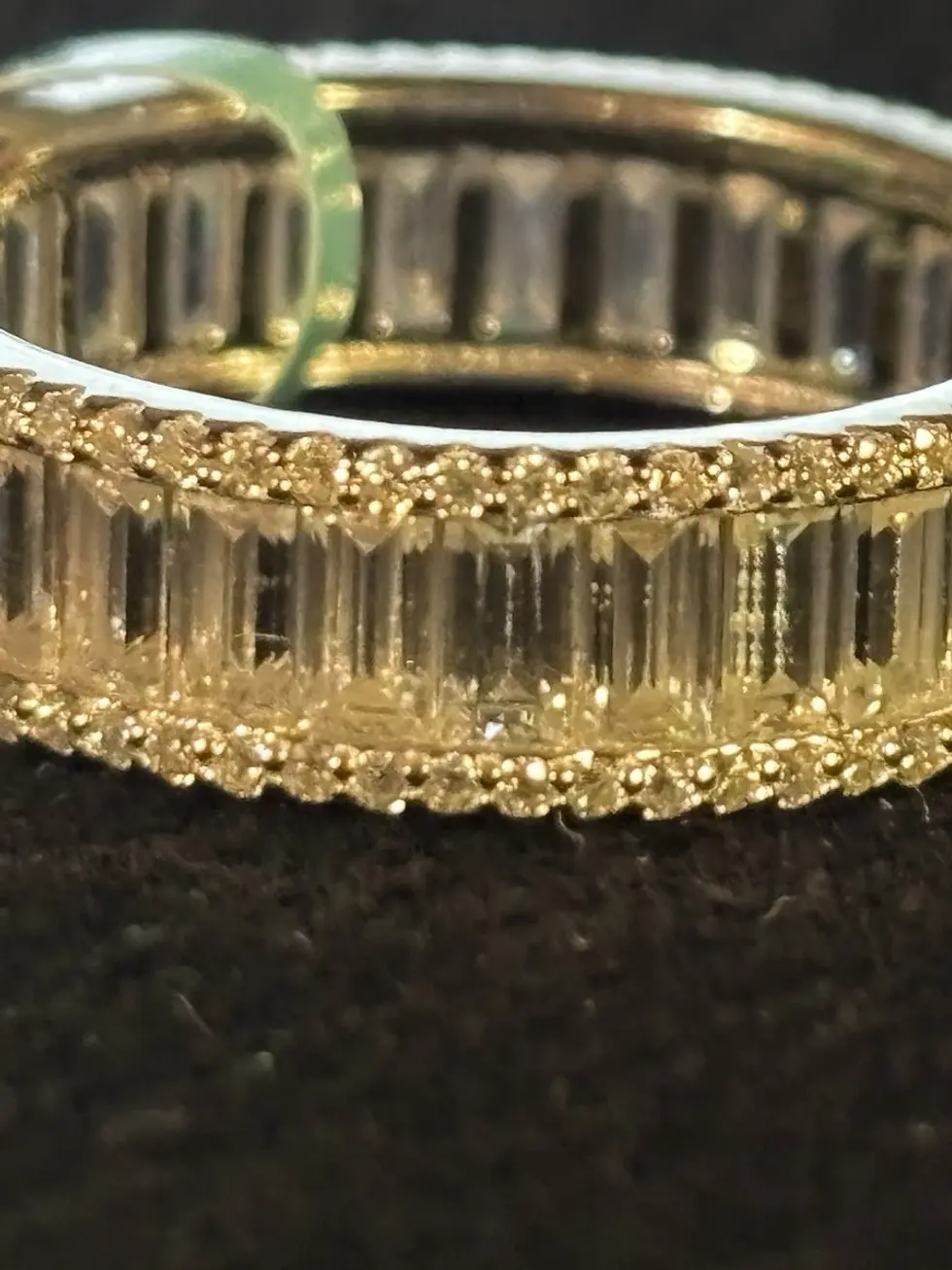 Thumbnail: 4.21ct Baguette Moissanite Eternity Band 925