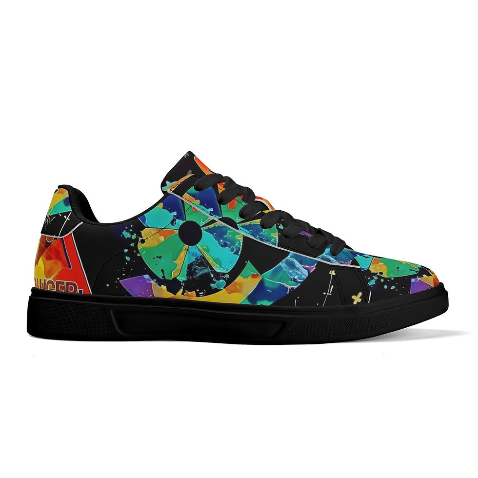 Thumbnail: Adult Low Top Leather Skateboard Shoes WIth Personalized Logo /Name
