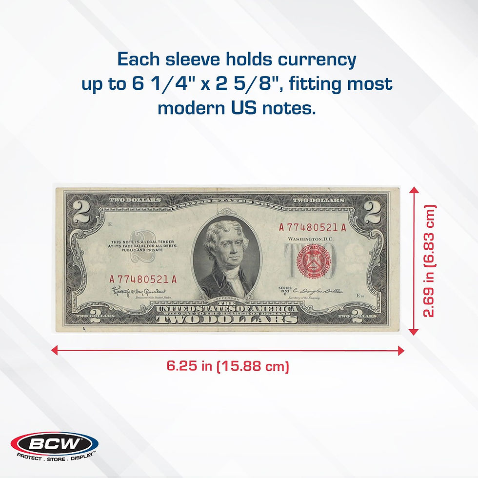Thumbnail: Currency Sleeves - Regular Bill