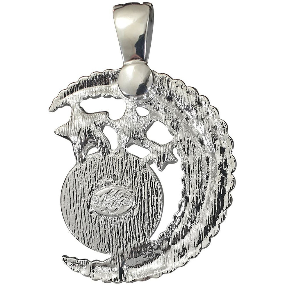 Thumbnail: Kirks Folly Goddess Seaview Moon Stardust Foldover Magnetic Pendant SST