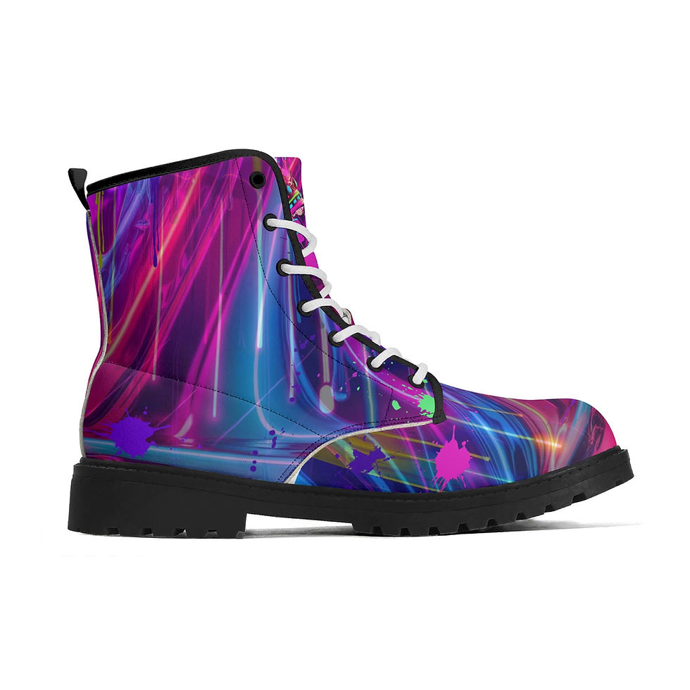 Thumbnail: Women's Upgraded Black Outsole Leather Boots-V2