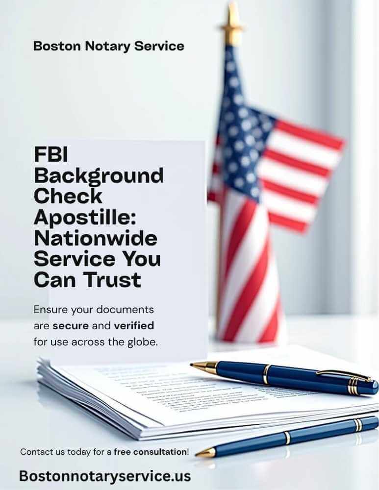 FBI Background Check Apostille: Nationwide Service You Can Trust
